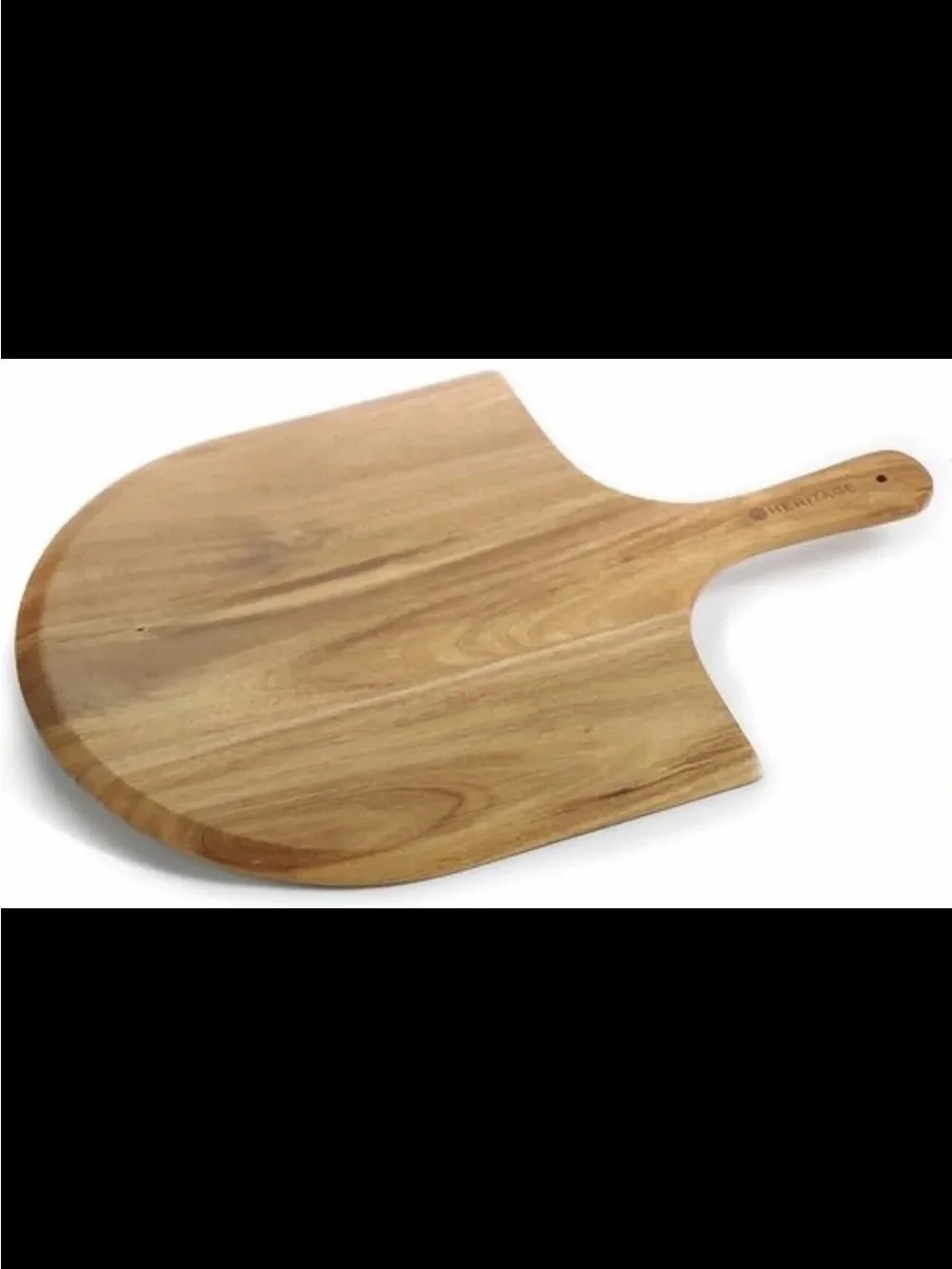 Large Wooden Pizza Peel Paddle - Striped Acacia charcuterie board